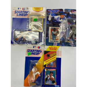 Lot of 3: Boston Red Sox Starting Lineup, 92 Clemens 00 Martinez 90 Wade Boggs